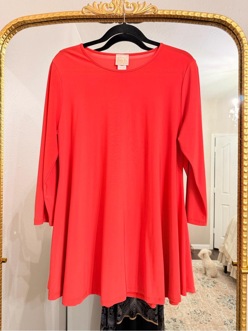 Classic Red Swing Tunic Top by LuLaRoe